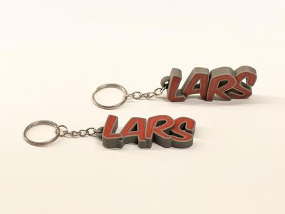 Beautiful key chain with the name Lars