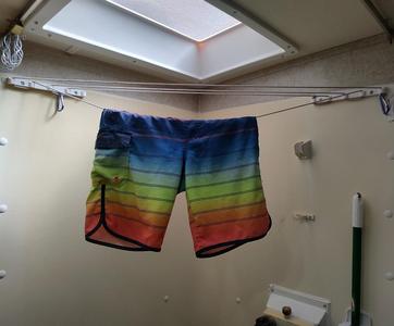 RV Shower Clothes Line