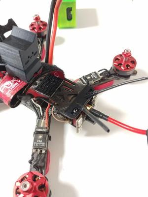 FPV Quad Rx Antenna Mount (Frame: Dragon HX5)