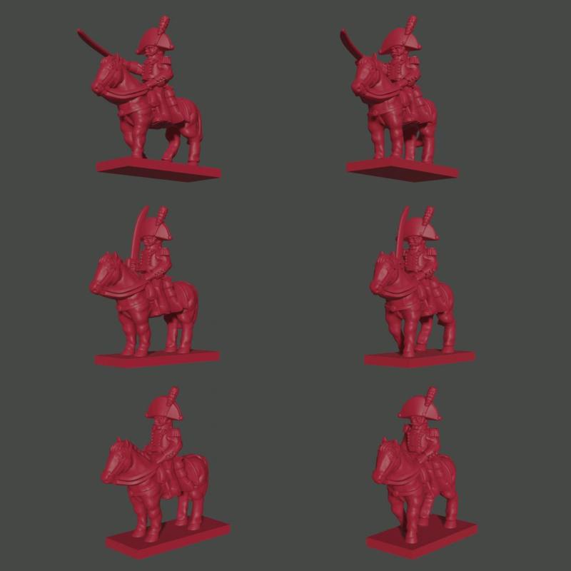 6-15mm Danish Mounted Line Officers (1803-08) NAP-DA-5