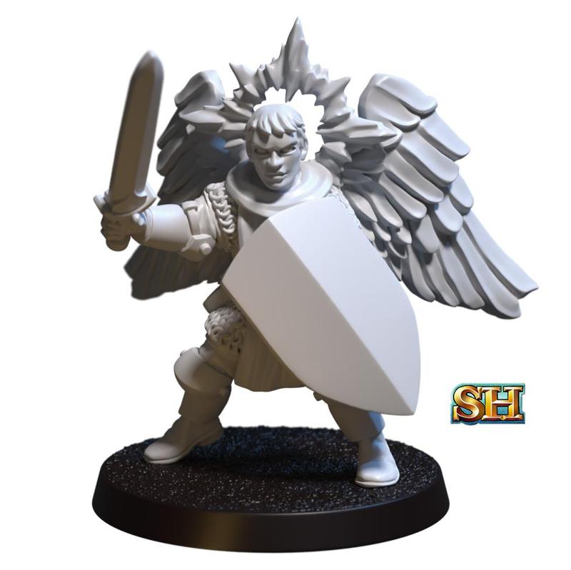 Aasimar Paladin Miniature STL