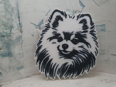 Pommeranian wall art or keychain