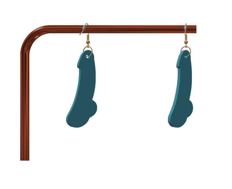 Naughty keychain / earrings