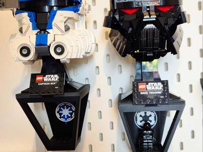 Ikea Skadis Display for Star Wars Brick Helmets
