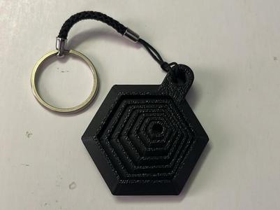 Large Hexagon Keychain Fidget