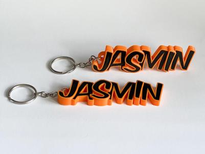 Lovely keychain with the name Jasmin