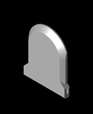 Multibin - Magnetpoint Single Side Rail - 0.5H.stl