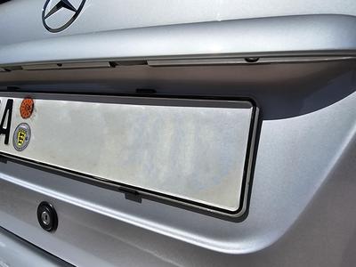 EU licence plate holder for Mercedes-Benz trunk