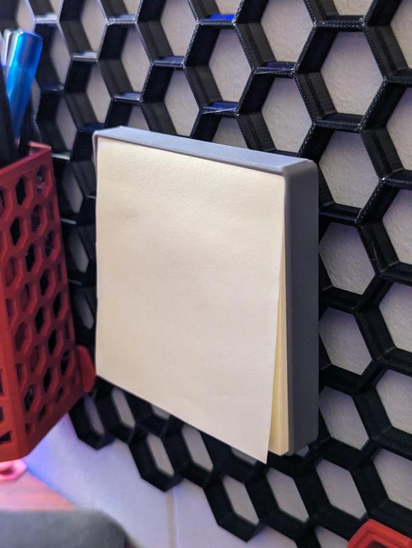 Post It Note Holder for Honeycomb Storage Wall System
