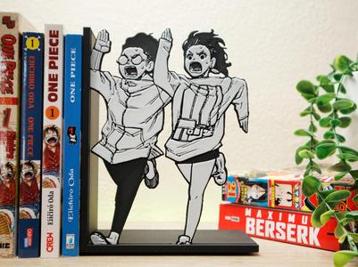 Bookend of Momo and Okarun running | DanDaDan
