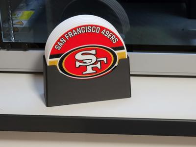 Coaster Holder, SF 49ers, 6X