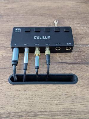 Desk cable management duct