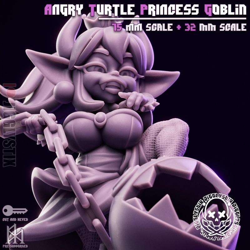 Angry Turtle Princess Goblin