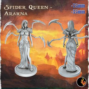 Arakna - Dark Fantasy Minis - 75mm + 35mm Scale
