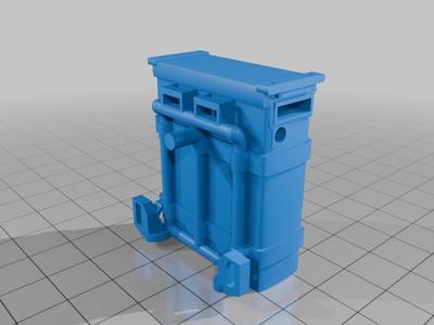 Mini-gun back pack, peg fits GIJOE classified and ACTION FORCE