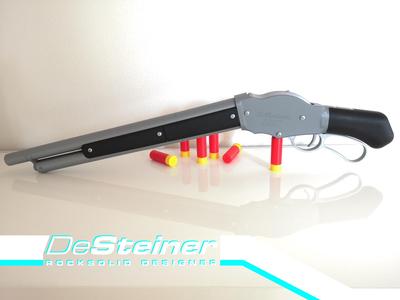 DeSteiner Model 1887 - mechanically working Winchester prop gun