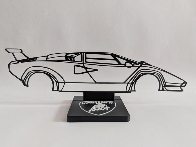 Lamborghini Countach silhouette