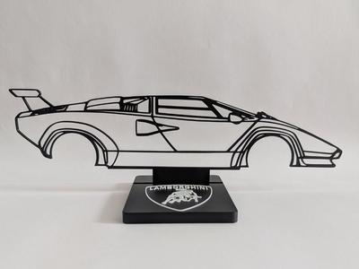 Lamborghini Countach silhouette