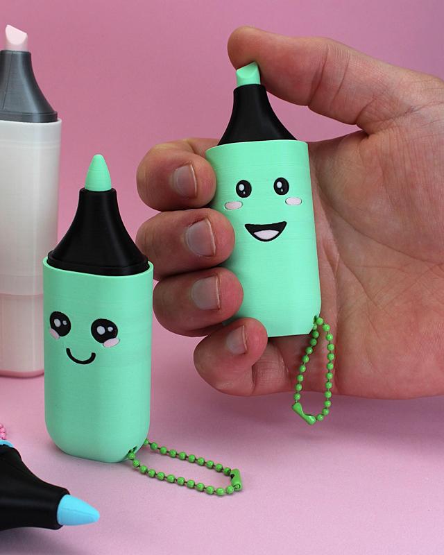 Marker Fidget Clickers Keychain