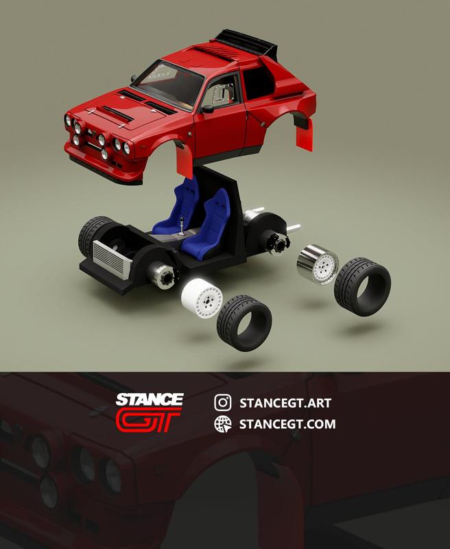 Delta S4 Rally car | Model Kit Car