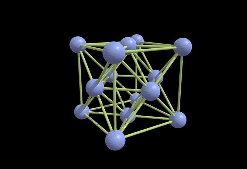 Face-centered cubic unit cell