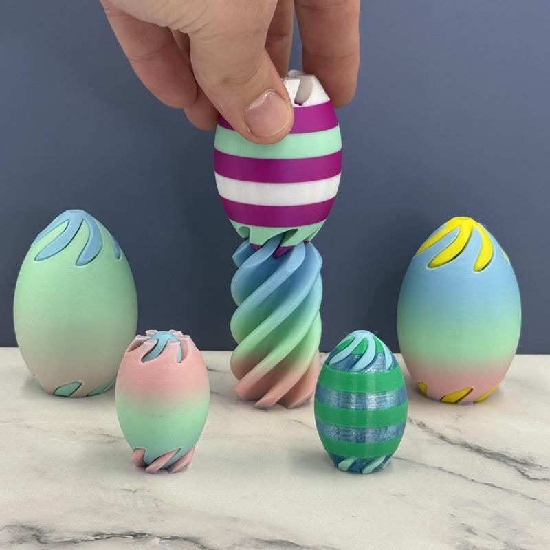 Easter Egg Spiral Passthrough Fidget Toy