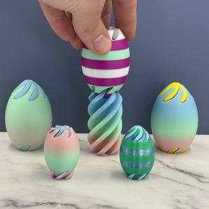 Easter Egg Spiral Passthrough Fidget Toy
