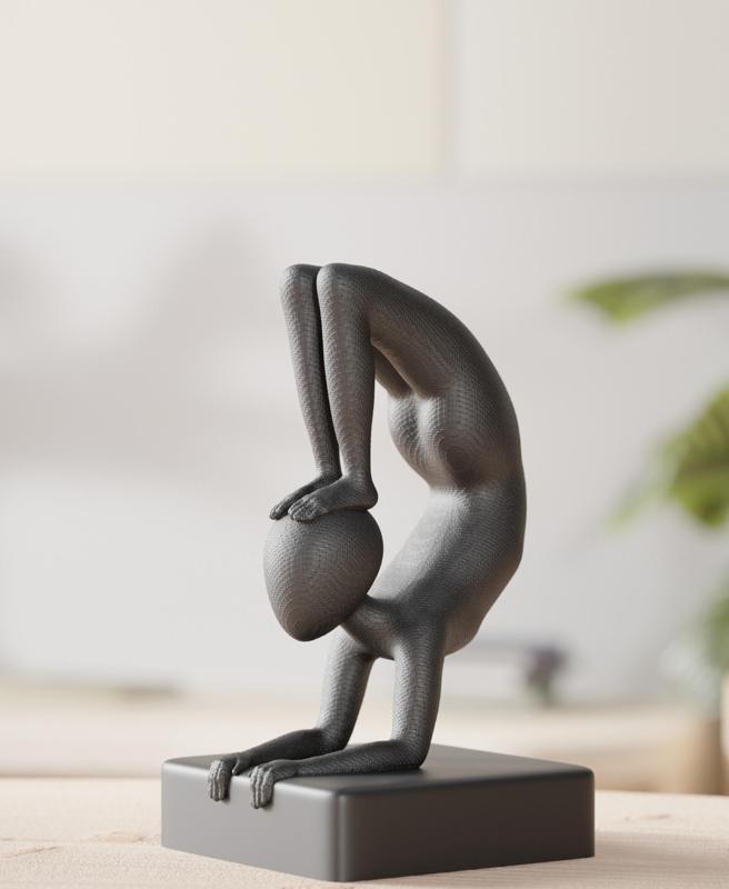 Yogi Guy – Abstract Minimalist Yoga Sculpture