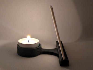 Lithophane tealight candle holder