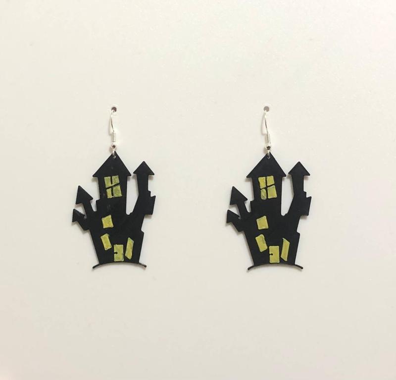 Earring Haunted house halloween