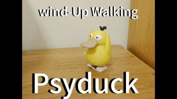 Wind-Up Walking Psyduck (Multi-color Assembly, No AMS)