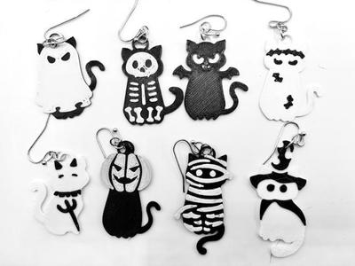 Halloween Cat Earrings