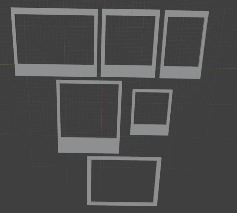 Instant Film Borders for Lithophanes (Instax, Polaroid, and Type 100)
