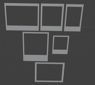 Instant Film Borders for Lithophanes (Instax, Polaroid, and Type 100)