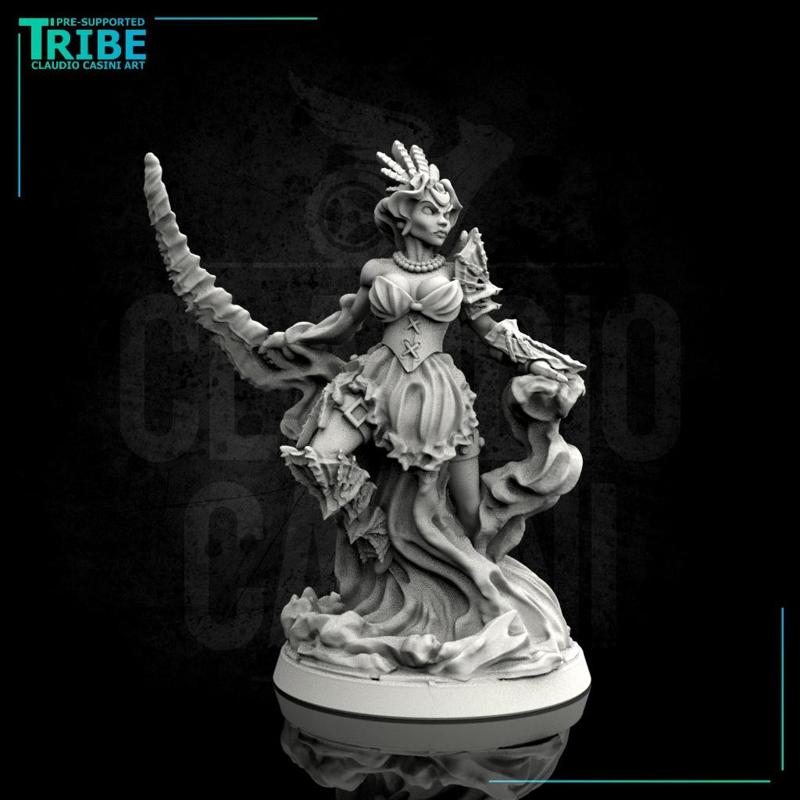 (0037) Female elf human tiefling elemental water sorceress