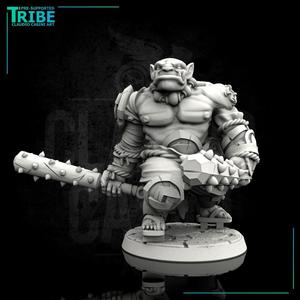 (0029) Male orc oni with clubs