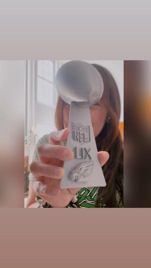 Philadelphia Eagles Superbowl LIX Lombardi Trophy 