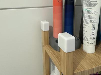 End cap for IKEA RÅGRUND shelf
