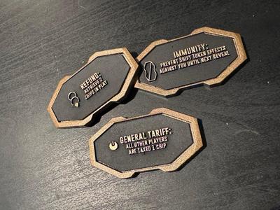 Kessel Sabacc Shift Tokens with Text