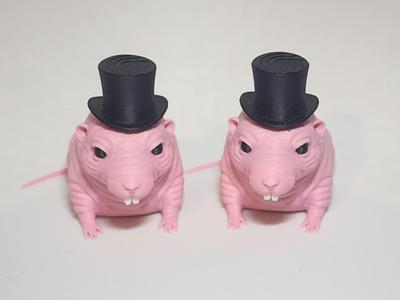 Naked Mole Rat in a Top Hat