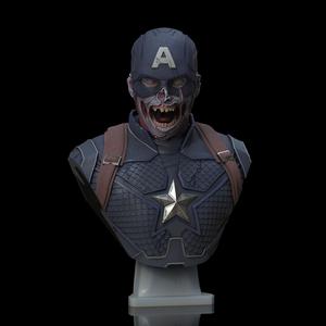 Zombie Captain America (Pre-Supported)