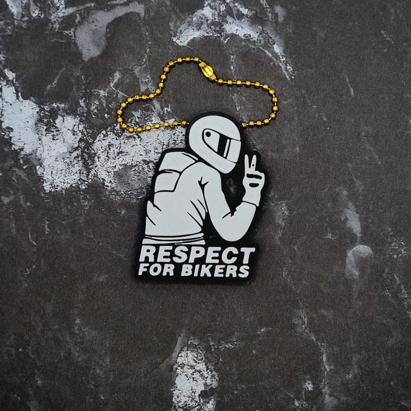 Respect for Bikers Keychain