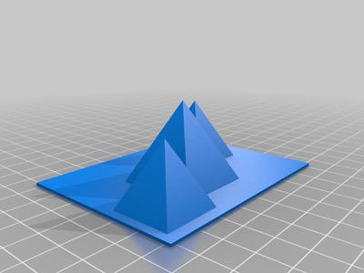 Pyramids of Giza Low Poly