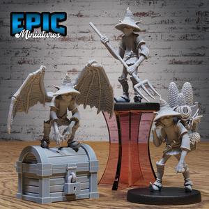 Corn Imp Set / Grain Mephit / Evil Cornfield Humanoid / Devil Farmer / Earth Elemental / Cereals Field Worker