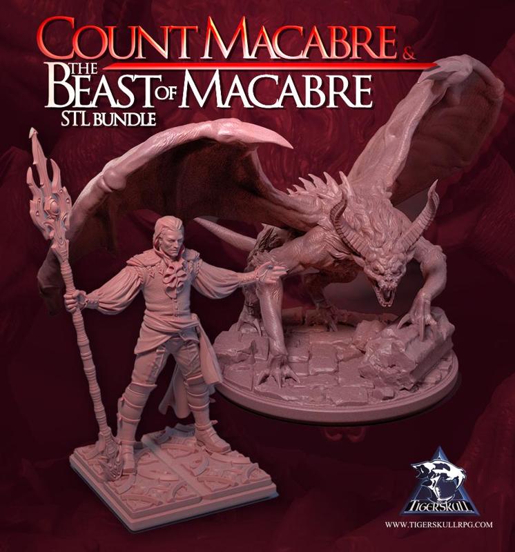Count Macabre and Macabre's Beast Combo STL Bundle