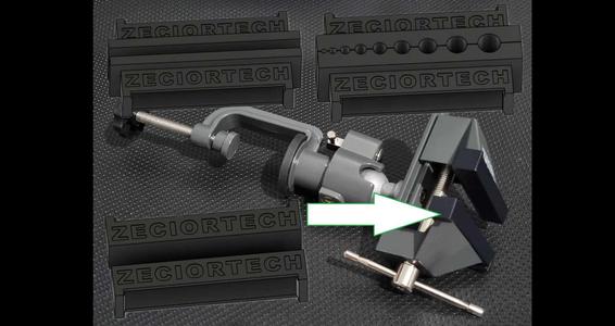 MEEC TOOLS Bench Vice rotational ball vice jaws