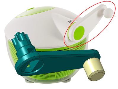 Khun Rikon Salad spinner handle