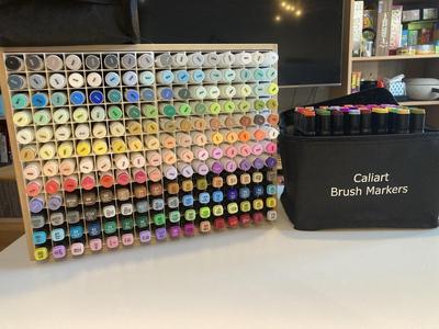 192 or 96 markers organizer that fits inside an IKEA UPPDATERA box.