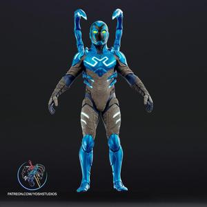 Blue Beetle Costume 3D Print File STL