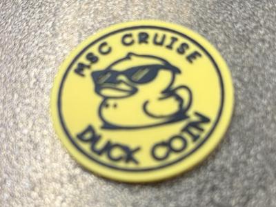 MSC CRUISE DUCK COIN FOR HIDING